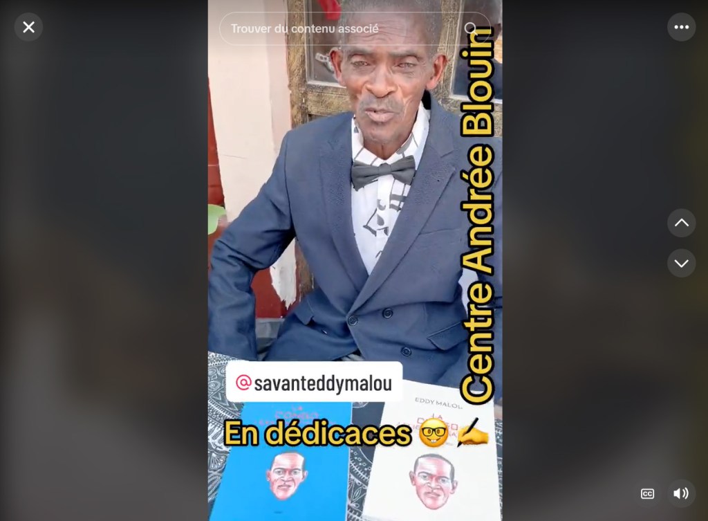 Eddy Malou dédicace son livre au Centre Andrée&nbsp;Blouin