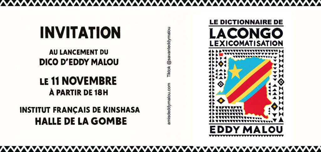 Lancement du dico d’Eddy Malou à l’Institut Français de Kinshasa